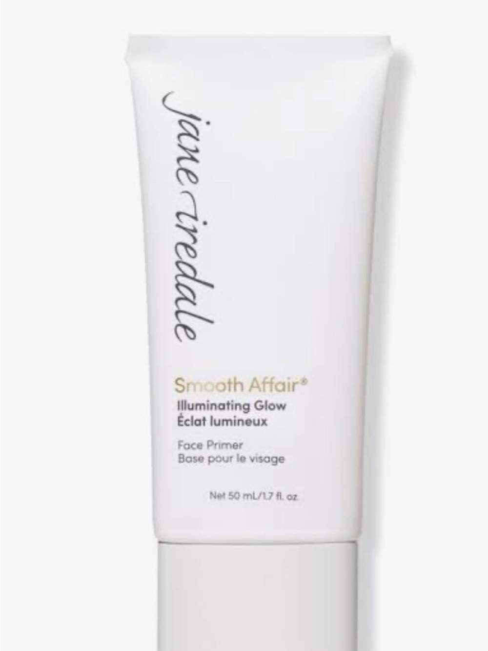jane iredale Smooth Affair Illuminating Glow Primer - White with Gold Text